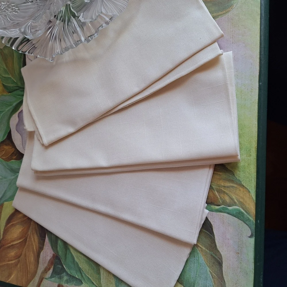 Elegant White Cloth Napkins